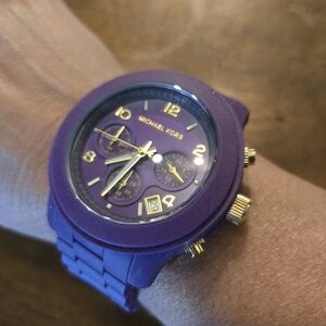 Michael Kors Purple and Gold Women's Watch